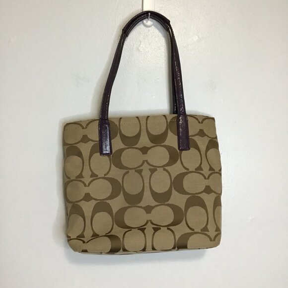 Coach Signature Stripe Tote - Picture 2 of 8
